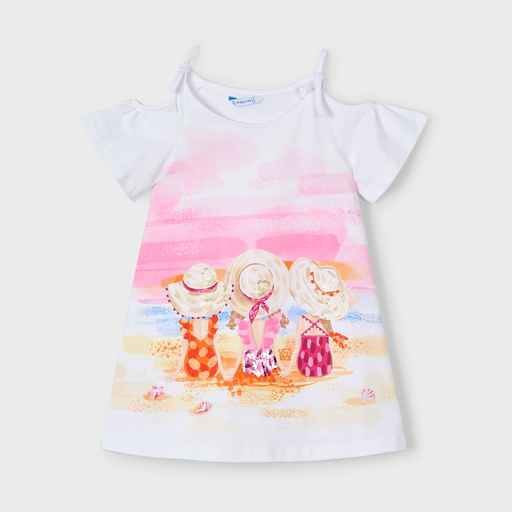 Mayoral Girl Casual Dress - Blanco