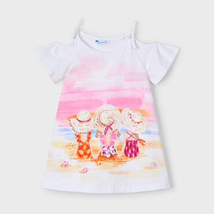 Mayoral Girl Casual Dress - Blanco