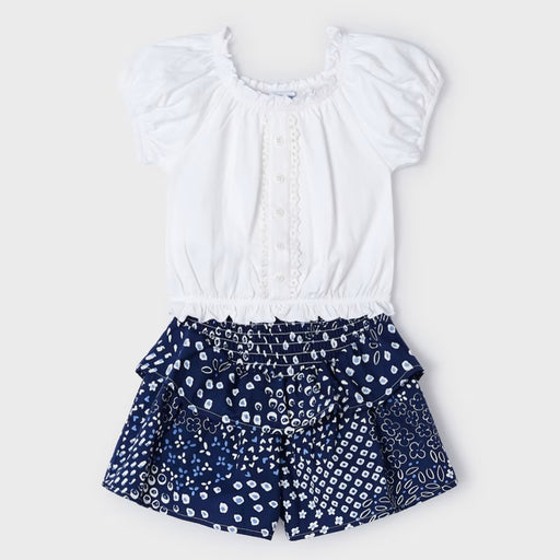 Mayoral Flutter Shorts Set - Tinta
