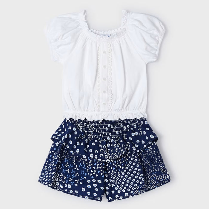 Mayoral Flutter Shorts Set - Tinta