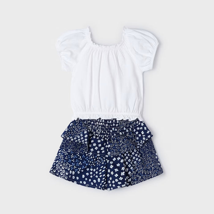 Mayoral Flutter Shorts Set - Tinta