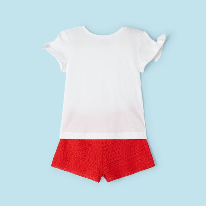 Mayoral Flutter Shorts Set - Granadina