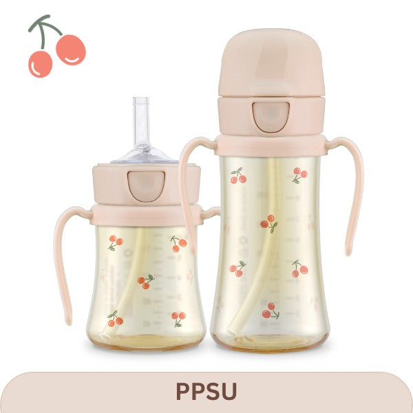 Grosmimi PPSU Straw CUP 200ml- Sweet Peach