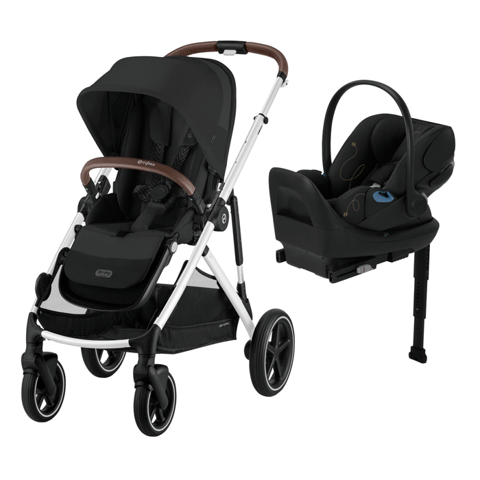 Cybex Gazelle Silver/Black + Cloud G Lux Black