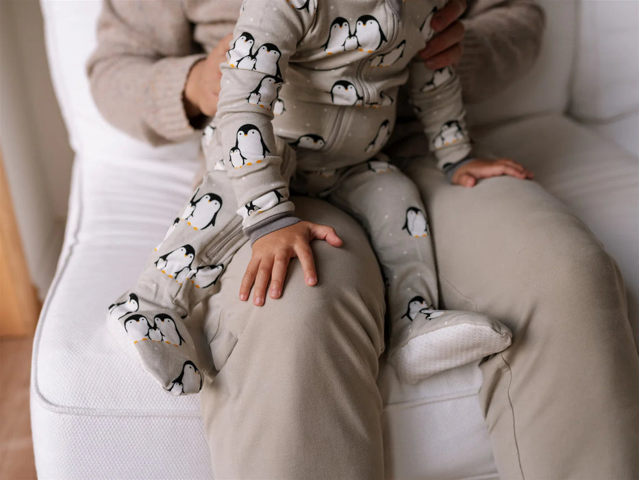 Zippy Jamz Footed Cotton - Huddle&Chill/Grey