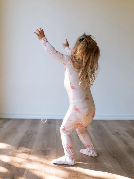 Zippy Jamz Footed Bamboo - Pretty in Pink