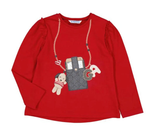 Mayoral Long Sleeve Printed T-Shirt - Rojo 4013