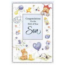 Rosedale 'Congratulations On Birth Of Your Son' Card