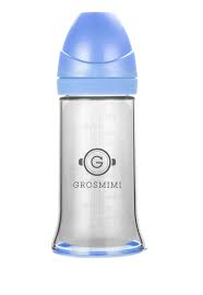Grosmimi Disposable & Silicone Inner Bottle 250ml - Sky Blue