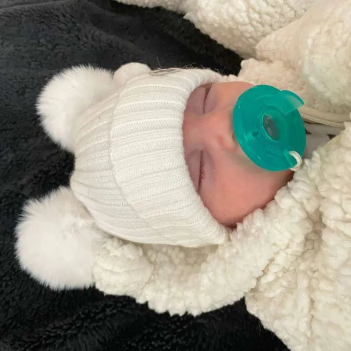 Calikids Winter Soft Touch Baby Hat - Cream