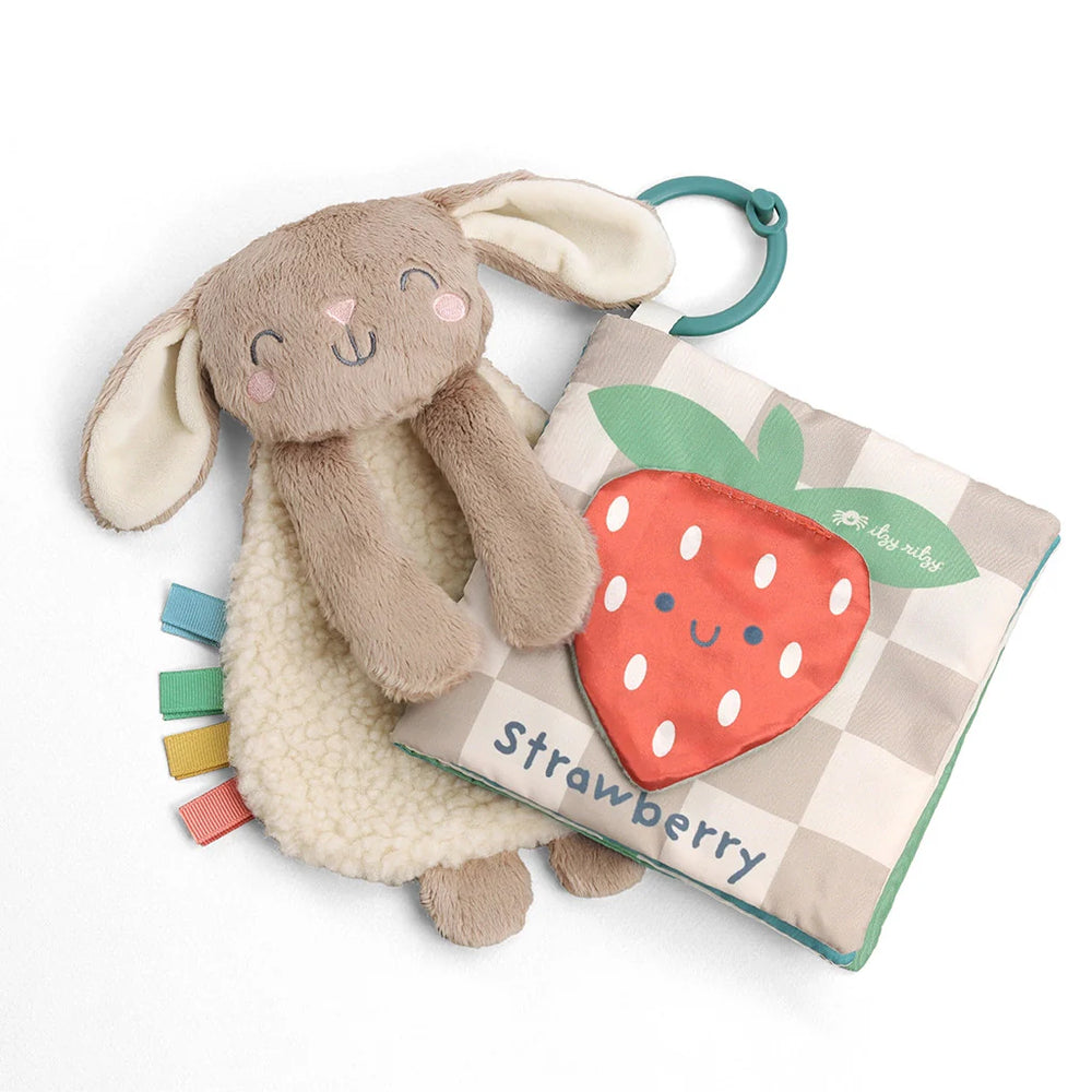 Itzy Ritzy Gift Set Bunny Soft Book And Lovey