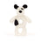 Jellycat Bashful Black & Cream Puppy Ring Rattle