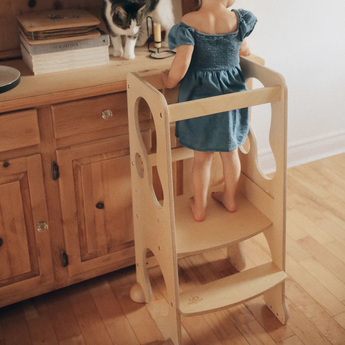 Kinderfeets Pikler Learning Tower - Natural