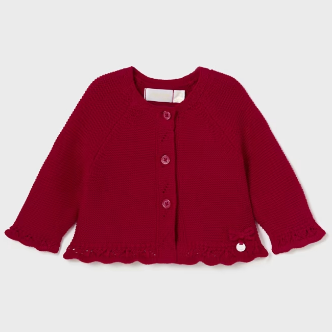Mayoral Knit Long Cardigan - Rojo