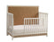 Natart Kyoto Conv. Crib With Upholstered Panel Linen/Caramel
