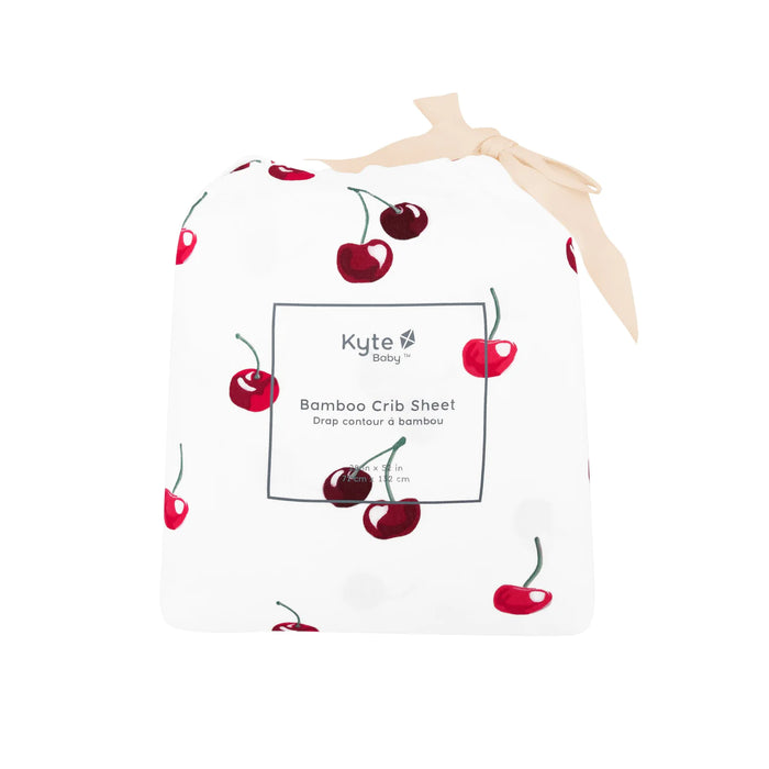Kyte Baby Crib Sheet - Cherry