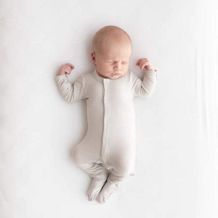 Kyte Baby Snap Footie - Oat