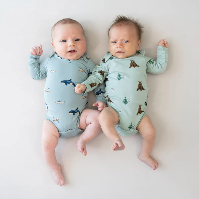 Kyte Baby Long Sleeve Bodysuit bodysuit - Coastline