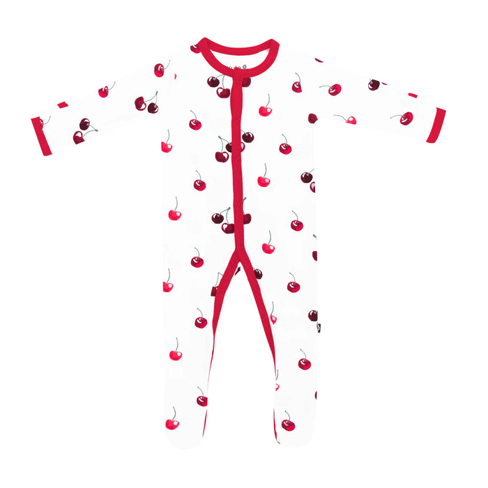 Kyte Baby Footie - Cherry