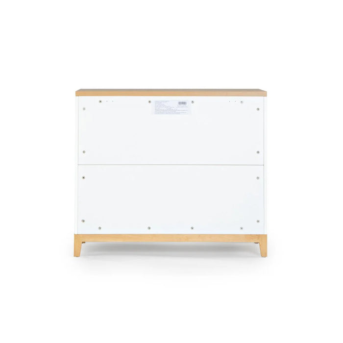 Dadada Lala Little 3-Drawer Dresser - White/Red Oak