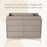 Little Seeds KD Pala Collection Double Dresser Topper Change Table Top - Taupe