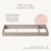 Little Seeds KD Pala Collection Double Dresser Topper Change Table Top - Taupe