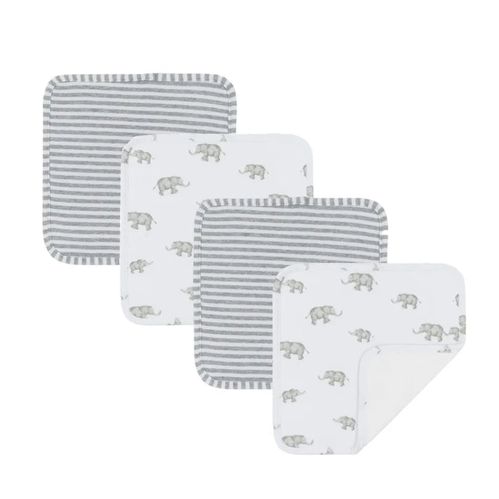 Living Textiles Bath Gift Set 5pc - Grey Elephant