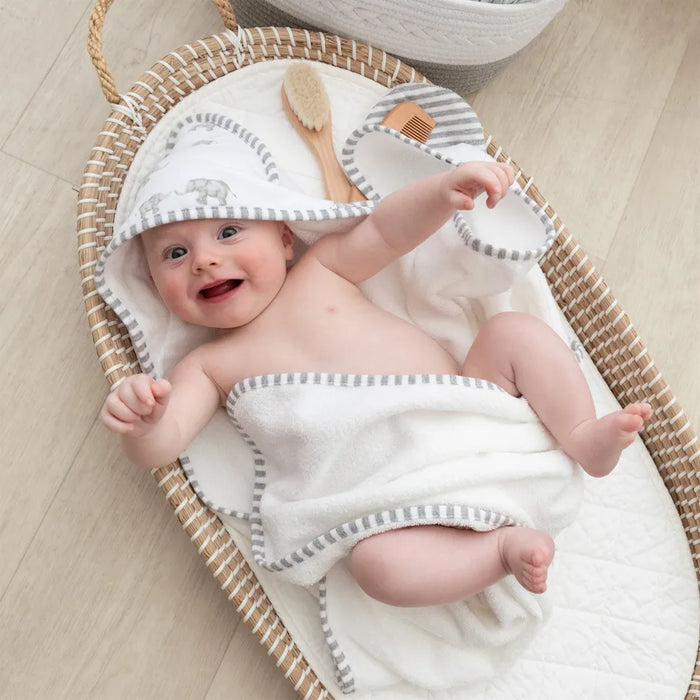 Living Textiles Bath Gift Set 5pc - Grey Elephant