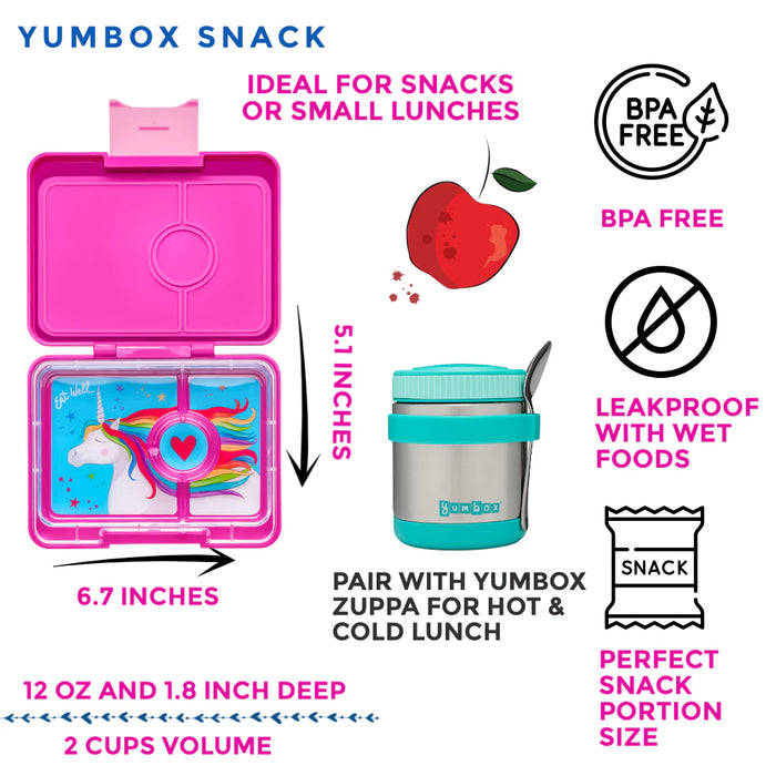 Yumbox Snack Bento Box - Lavande Purple(Magical Unicorn)