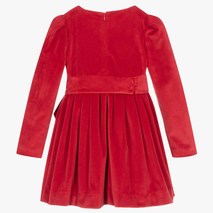 Mayoral Velvet Dress - Rojo 4917