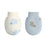 Piccolo Bambino 4pk anti-scratch mittens - Blue