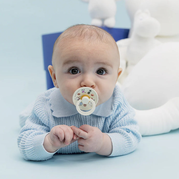 Bibs x Moomin Pacifier 2pk Friends - Ivory Mix