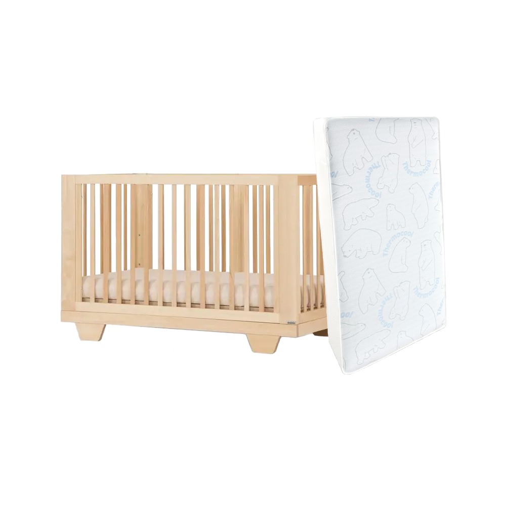 Dadada Spirit Crib (Natural) + Simmons Fresh Mattress Bundle