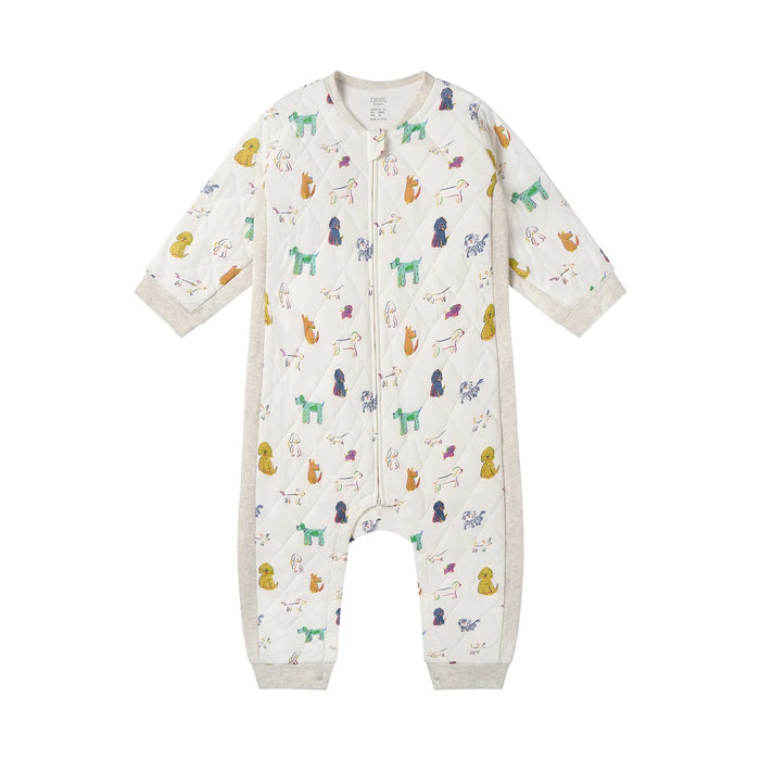 Nest Designs LS Quilted Romper - Bingo