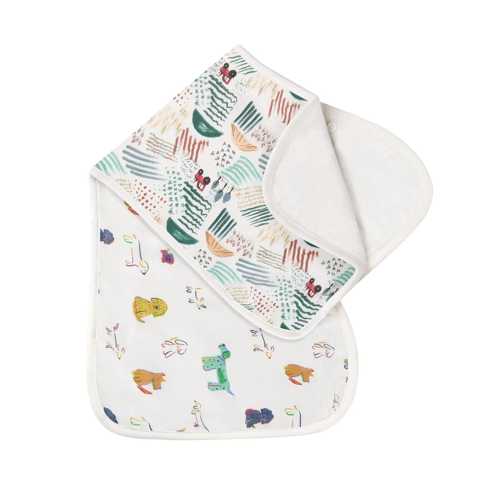 Nest Designs Burp'n Bib 2Pc - Country Charm