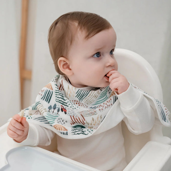 Nest Designs Burp'n Bib 2Pc - Country Charm