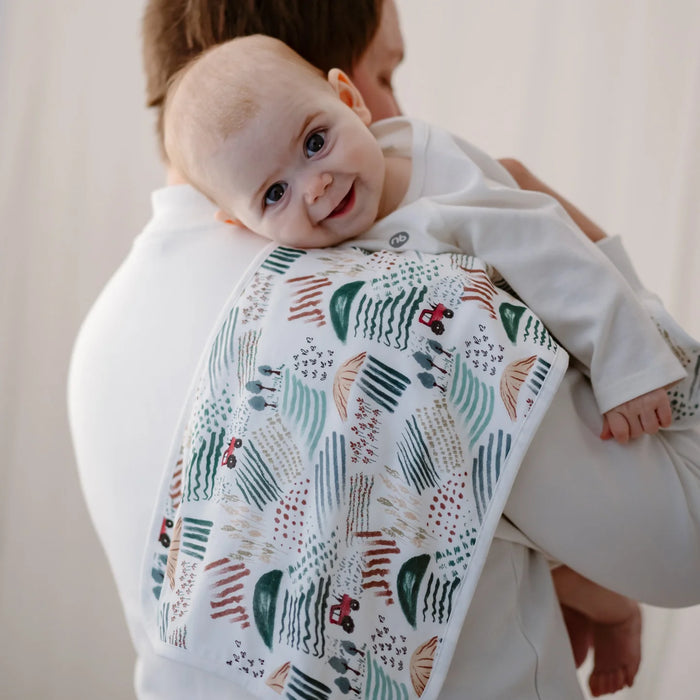 Nest Designs Burp'n Bib 2Pc - Country Charm