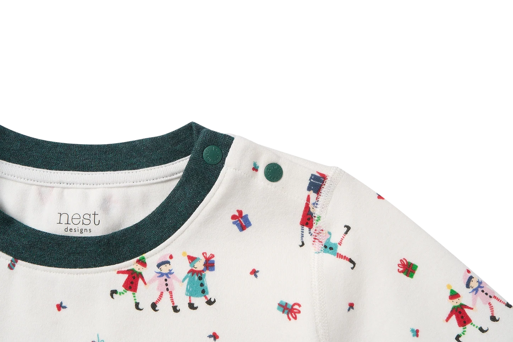 Nest Designs Long Sleeve PJ Set - Santas Elves