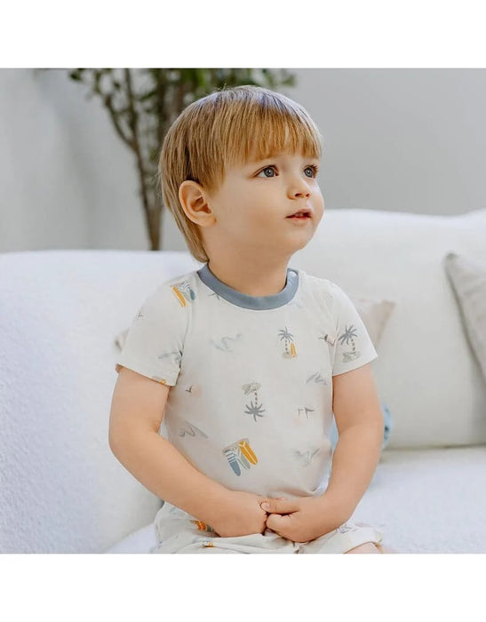 Nest Designs Short Sleeve PJ Set - Pastel Waves