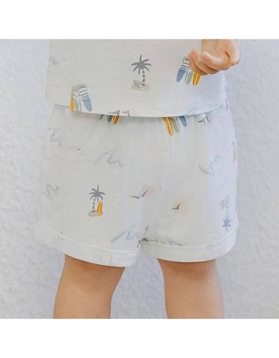 Nest Designs Short Sleeve PJ Set - Pastel Waves