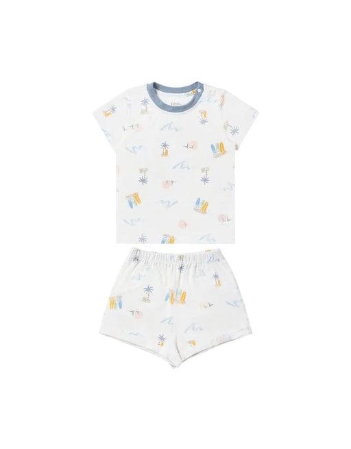 Nest Designs Short Sleeve PJ Set - Pastel Waves