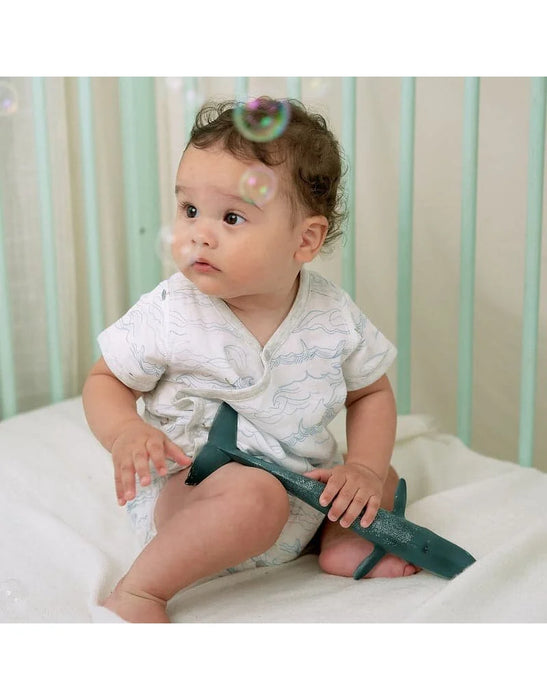 Nest Designs Short Sleeve Kimono Onesie - Surf's Up