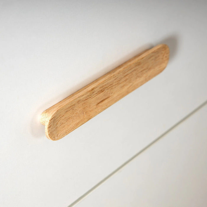 Dadada Lala Little 3-Drawer Dresser - White/Red Oak