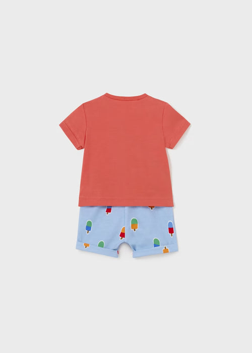Mayoral Shorts Set - Papaya