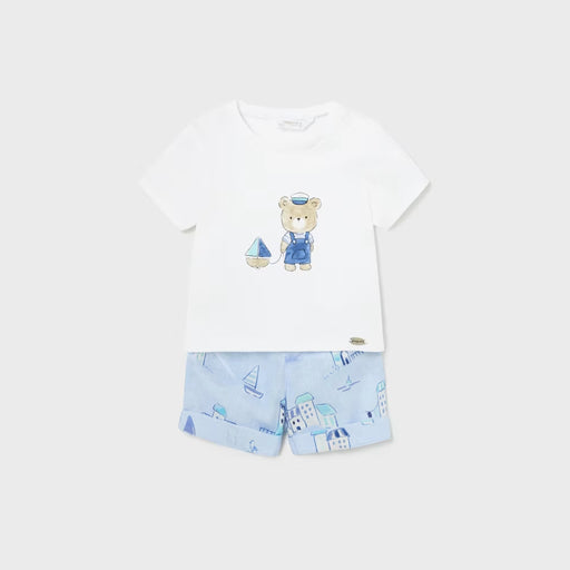 Mayoral Shorts&T-Shirt Set - Blanco