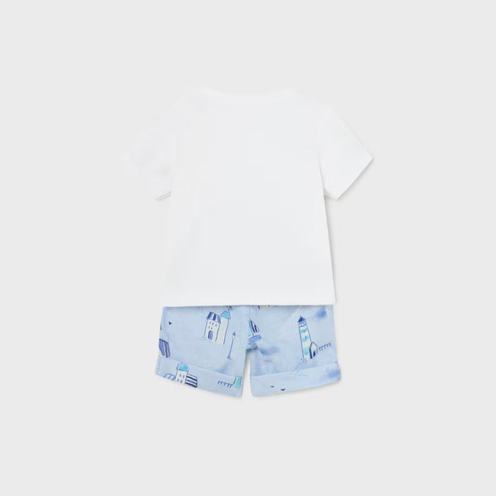 Mayoral Shorts&T-Shirt Set - Blanco