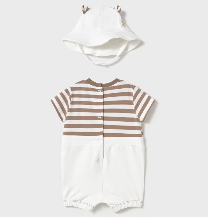 Mayoral Dungaree with Hat - Muffin