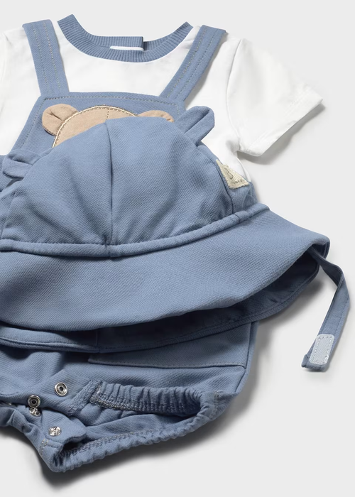 Mayoral Dungaree with Hat - Riviera