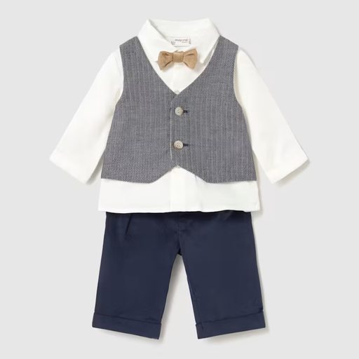 Mayoral Vest Set- Navy