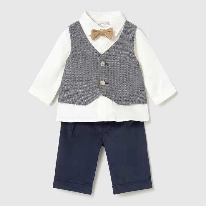Mayoral Vest Set- Navy